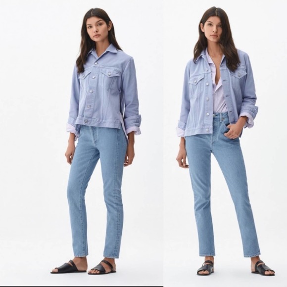 Citizens Of Humanity Jeans Dree Crop High-rise Straight Jeans Size 30 - Picture 2 of 14